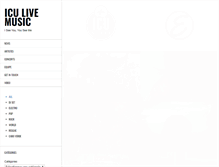 Tablet Screenshot of icu-livemusic.com